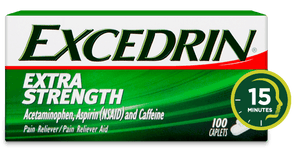 EXCEDRIN® EXTRA STRENGTH HEADACHE RELIEF AVAILABLE IN CAPLETS AND GELTABS