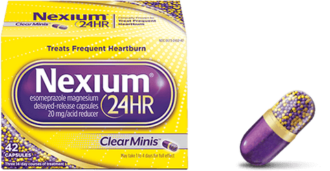 Nexium 24HR ClearMinis