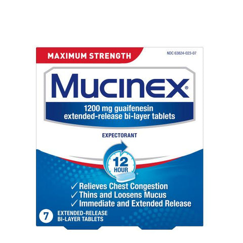 Maximum Strength Mucinex® 12 Hour Extended Release Bi-Layer Tablets